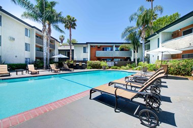 Resort Style Pool and Lounge at Cornerstone Apartments  Homes - Photo Gallery 5