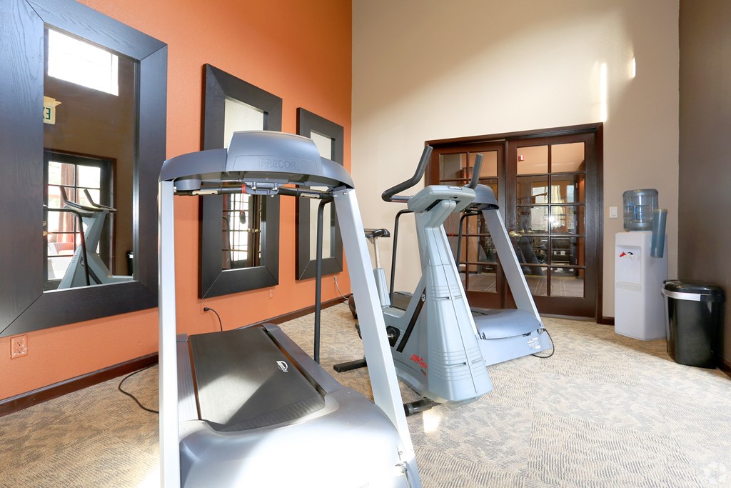 Break a sweat steps from home! Our community gym, located in the clubhouse, offers residents convenient access to fitness equipment for every workout style. Your wellness journey starts here!
