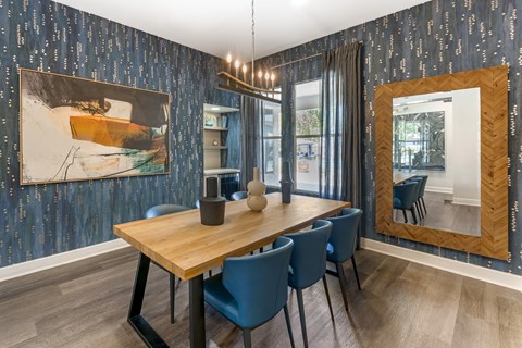 The clubhouse also includes a conference room, providing a quiet, private space ideal for meetings or focused work at Ascent at the Galleria.