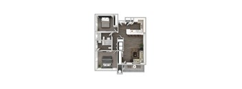 bedroom floor plan an in 1 bed 1 bath