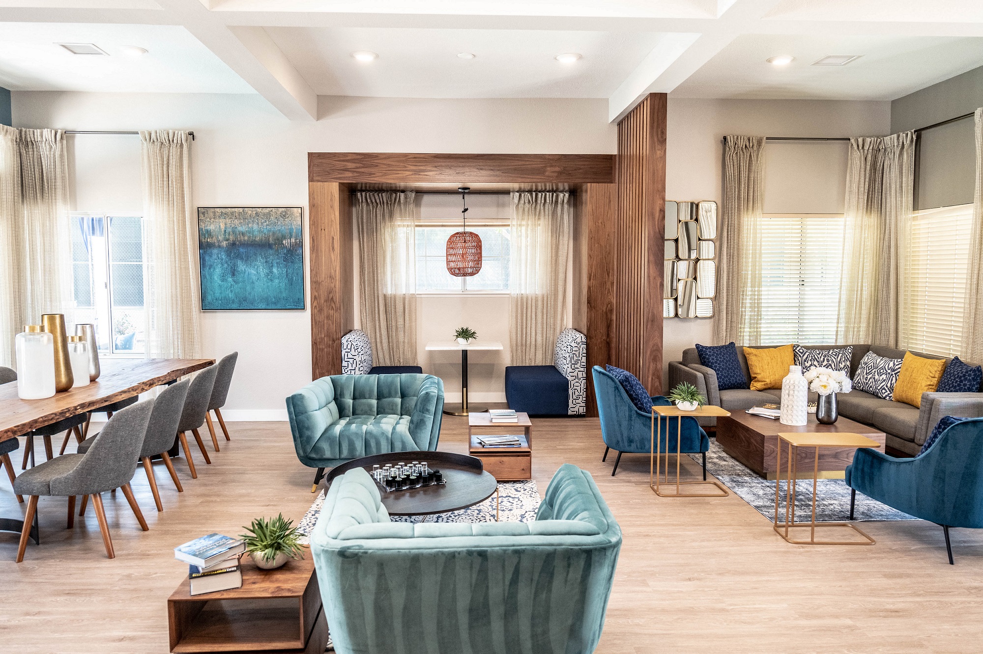 Common Lounge Area at The Summit at Chino Hills, Chino Hills, CA, 91709