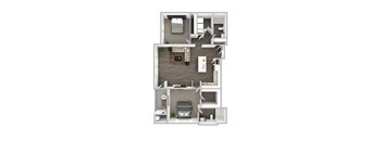 bedroom floor plan an in 1 bed 1 bath