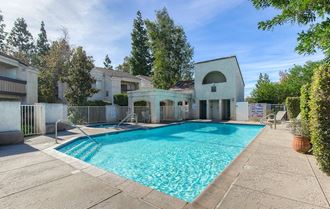 Swimming Pool & Sundeck, at 1750 on First Apartment Homes, West Simi Valley, California