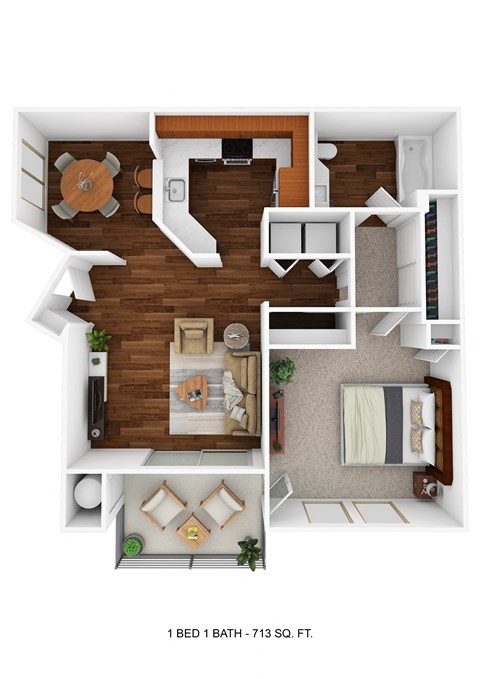 1-bed-1-bath-713-sq-ft at Renaissance Apartment Homes, Santa Rosa, 95404