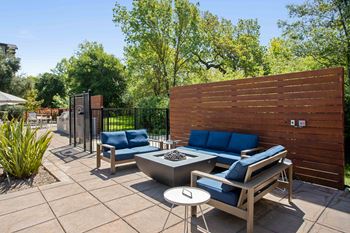 Firepit and Lounge Area at Renaissance Apartment Homes.