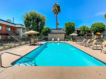 Sparkling Swimming Pool with Lounge Area at Riverwalk Landing Apartment Homes, Sparkling Swimming Pool with Lounge Area at Riverwalk Landing Apartment Homes, - Photo Gallery 2