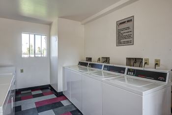 Clean Community Laundry Rooms at Sedona Apartments