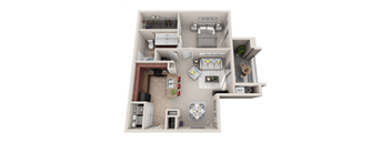 Allegro floorplan at Sonata Apartment Homes