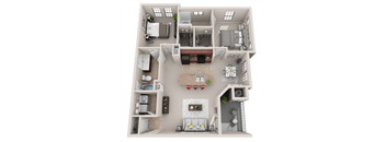 Duet Floor plan at Sonata Apartment Homes