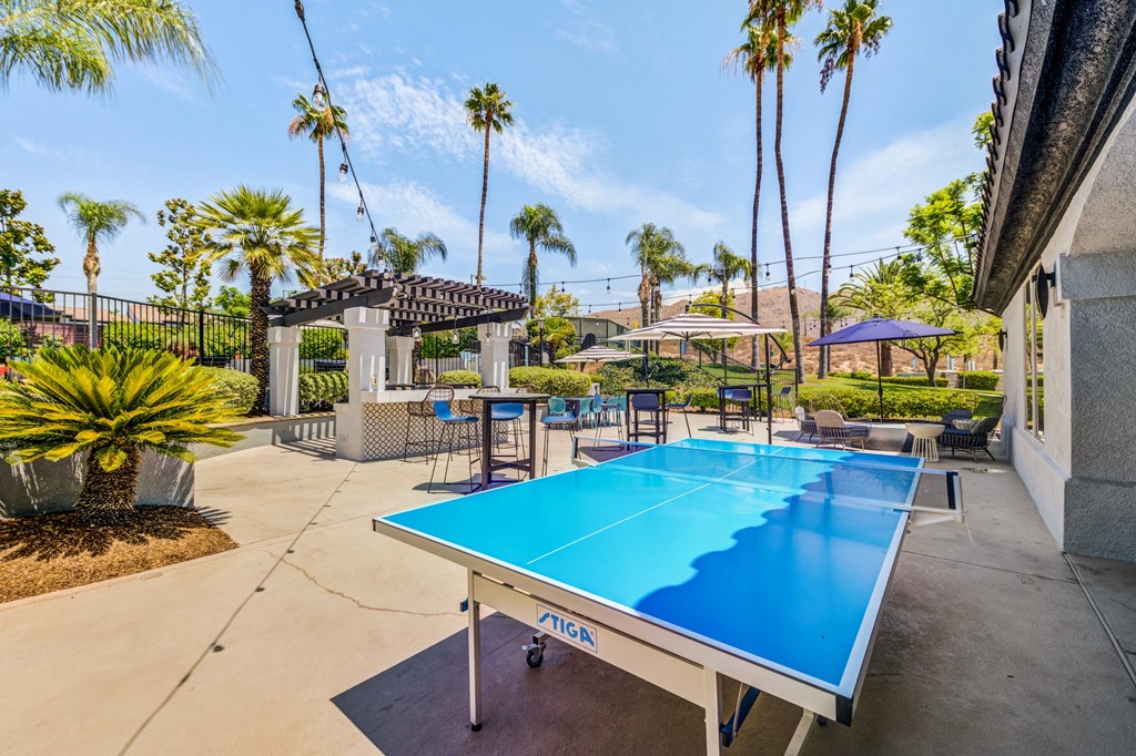 Outdoor Sun Deck Games at The Hills at Quail Run in Riverside, California