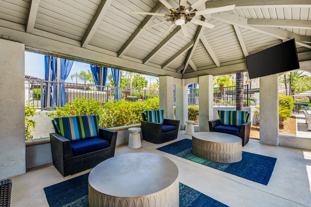 Renovated Pool Desk Cabana at The Hills at Quail Run in Riverside, California