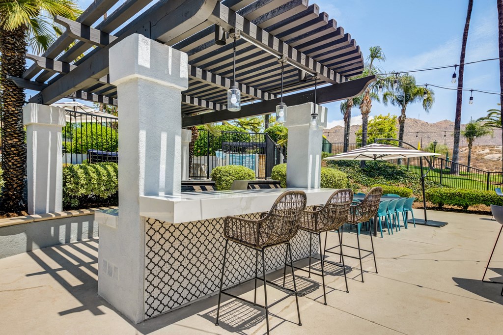 Upgraded BBQ Area at The Hills at Quail Run in Riverside, California