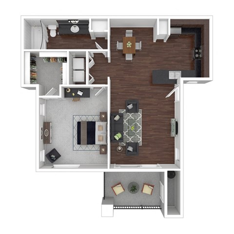 800 Square foot 1 Bedroom 1 Bathroom floorplan known as the Amaretto 800 Square foot 1 Bedroom 1 Bathroom floorplan known as the Amaretto at Trevi Apartment Homes, Chandler, 85224