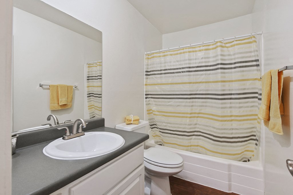 Renovated bathrooms at Twenty Eleven Apartment Homes
