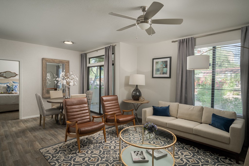 Spacious living rooms at Trevi Apartment Homes, Chandler, Arizona