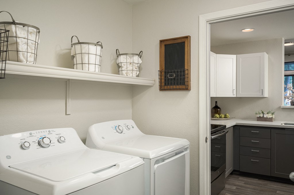 Dedicated laundry room off the kitchen Dedicated laundry room off the kitchen at Trevi Apartment Homes, Arizona, 85224