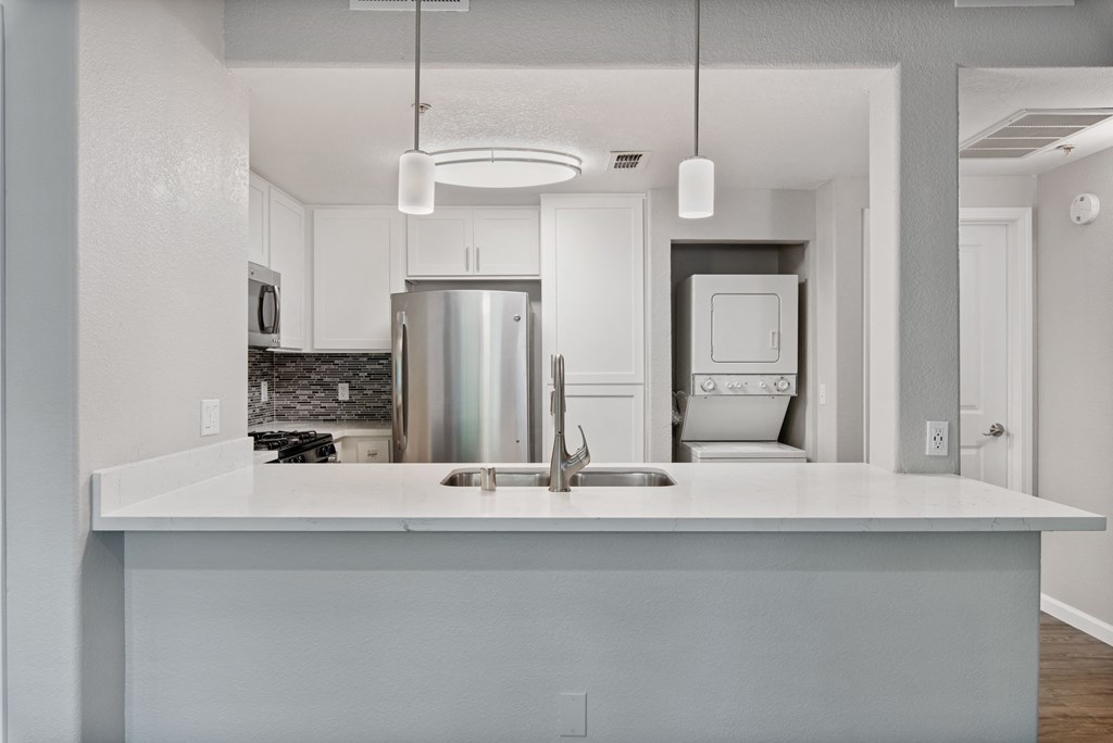Upgraded kitchens at Ascent at the Galleria in Roseville, California