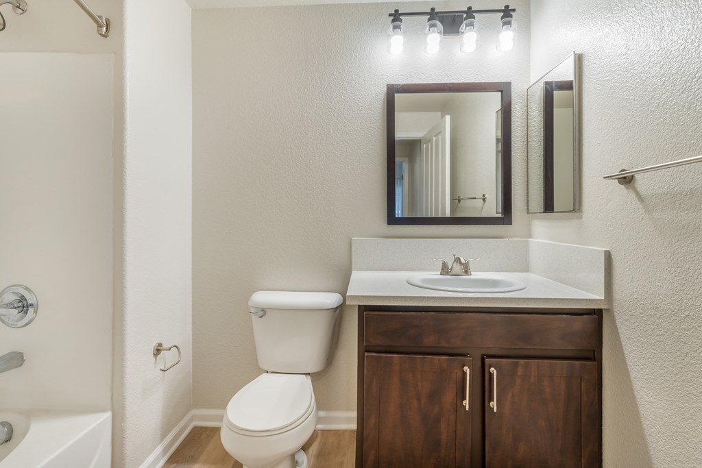 An updated bathroom with the newest fixtures