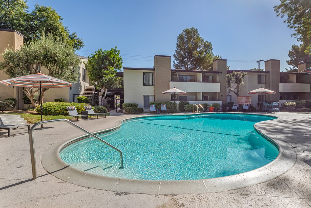 our apartments have a large pool at our apartments