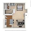 Studio 0 Bed 1 Bath Floor Plan Studio 0 Bed 1 Bath Floor Plan at Twenty 2 Eleven Apartments, Canoga Park, CA, 91306