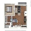 1BR/1BA 1 Bed 1 Bath Floor Plan 1BR/1BA 1 Bed 1 Bath Floor Plan at Twenty 2 Eleven Apartments, Canoga Park, 91306