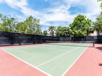 Full-sized Tennis Court at The Summit Apartments in Chino Hills, California