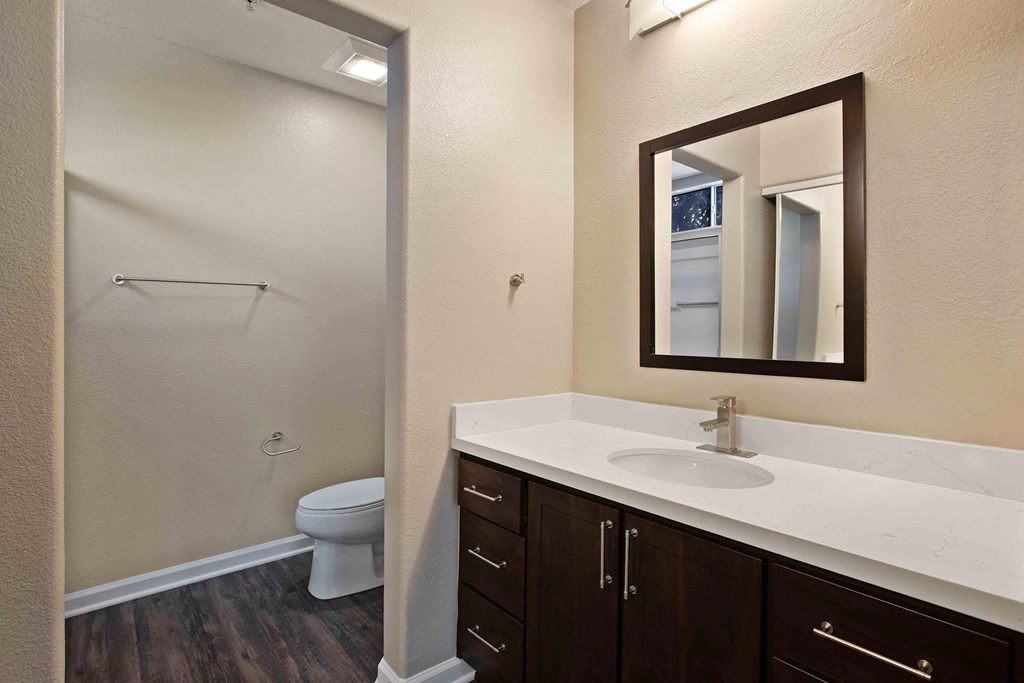 Modern bathroom design at Renaissance Apartment Homes, Santa Rosa, 95404