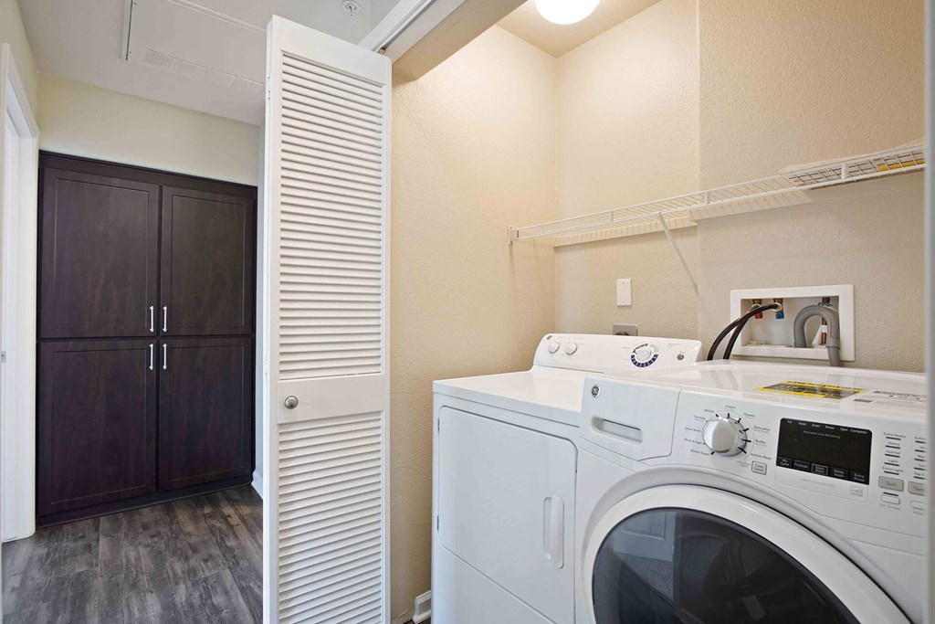 Full sized washer and dryers at Renaissance Apartment Homes in Santa Rosa, California