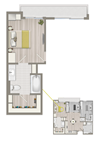 Ascent Furnished Co-Living Master Suite B1