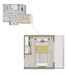 Ascent Furnished Co-Living Studio Suite B3C