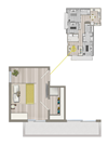 Ascent Furnished Co-Living Studio Suite C4B