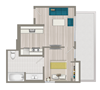 Furnished One Bedroom Deluxe Boutique Suite EC1