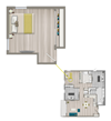 Furnished Co-Living Studio Suite 882C