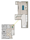 Furnished Co-Living Primary Suite 882D