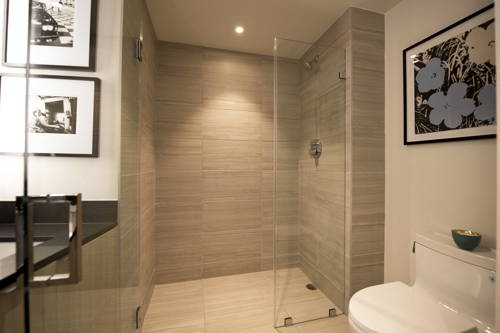 Westwood luxury apartments NMS Wilshire Margot  Master Bathroom at Wilshire Margot, Los Angeles, CA, 90024