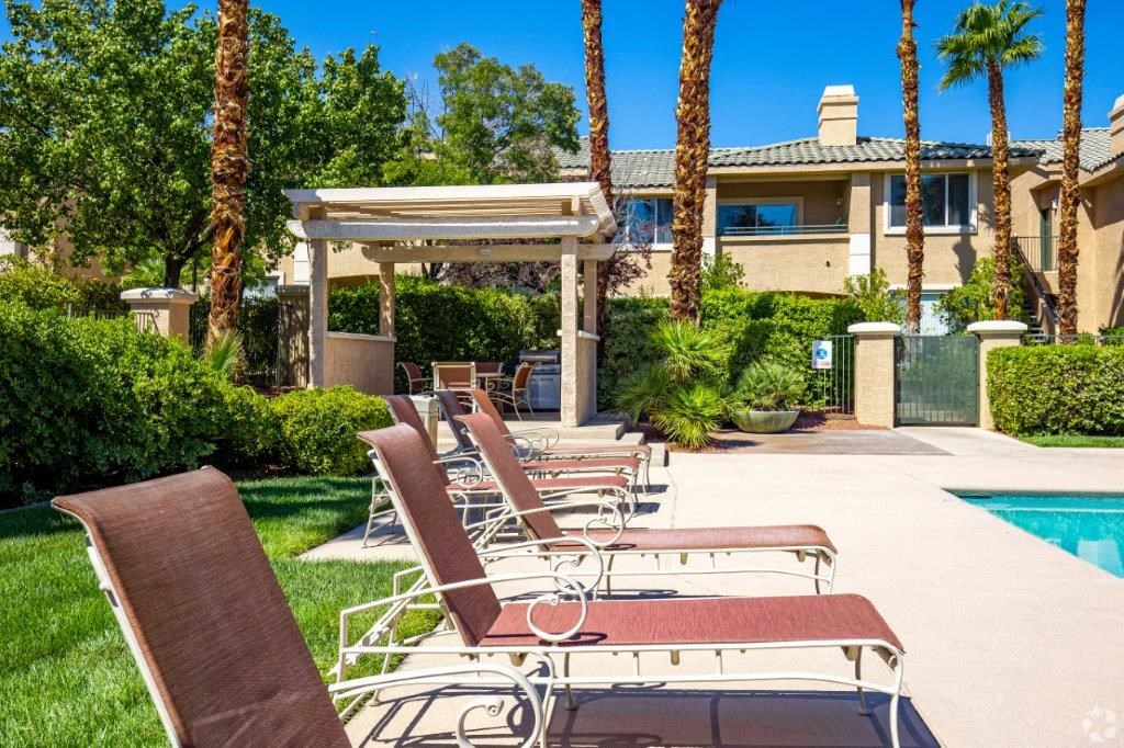Pool Chairs at San Moritz Apartments, Las Vegas, NV 89128