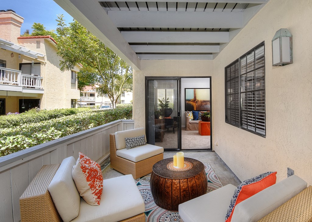Outside Apartment Patio at La Serena, California