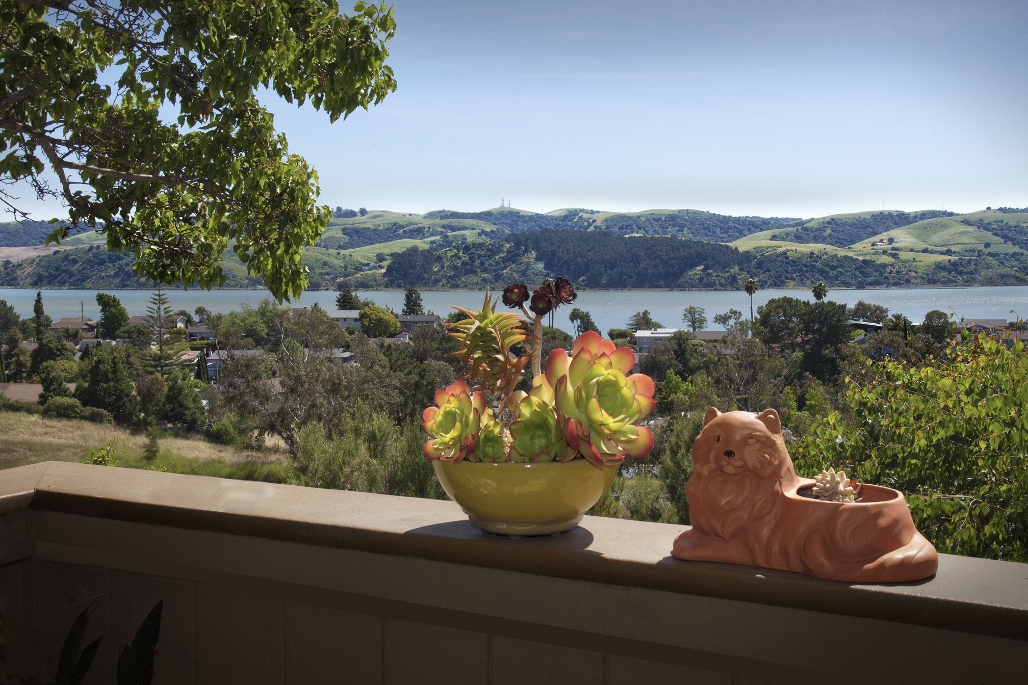Water view from resident's patio at Club Pacifica, Benicia, CA