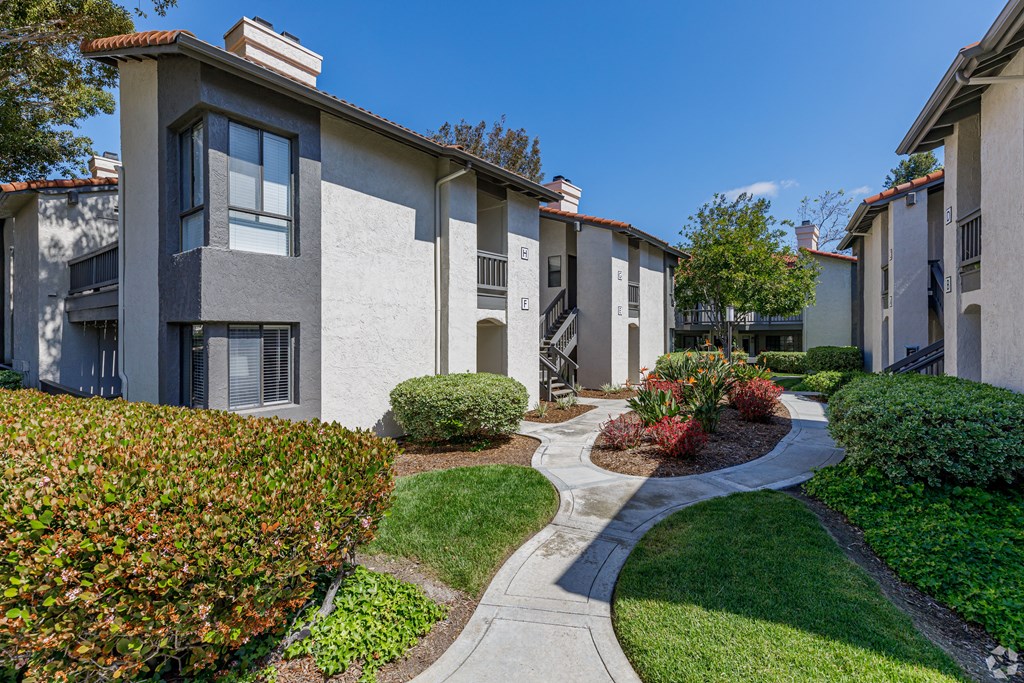 a view of the community buildings at La Serena, San Diego, CA 92128