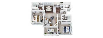 B3 floorplan at San Moritz Apartments, Nevada