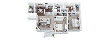 B4 floorplan at San Moritz Apartments, Nevada, 89128