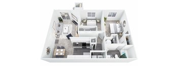 Two Bedrooms One Bath