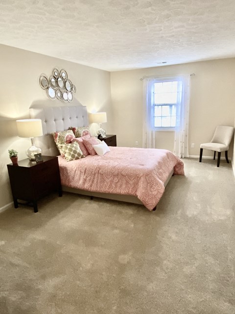 Large Master Bedroom at Woodland Springs Apartment Homes, Carmel, Indiana