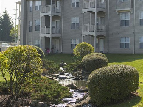 Lush Landscaping at Sand Creek Woods Apartments, Fishers, IN, 46037
