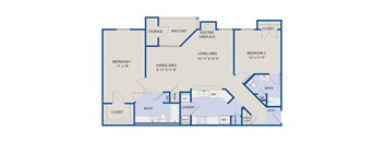 2 Bedroom 2 Baths - Phase I