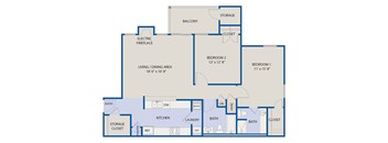 Large 2 Bedrooms 2 Baths - Phase I