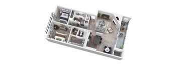 Two Bedrooms Two Baths