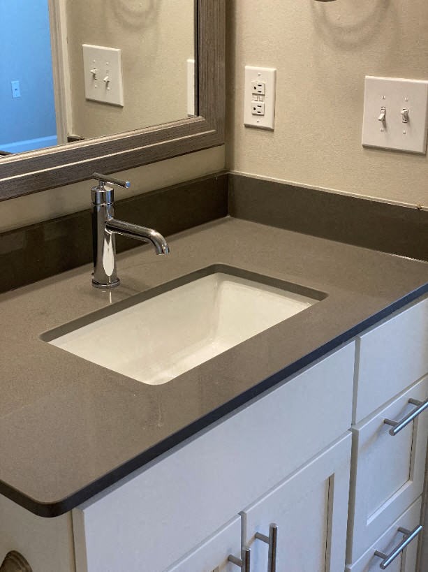 Master Bath with Quartz Counter tops