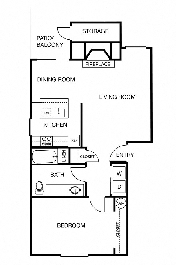 One Bedroom One Bath One Bedroom One Bath