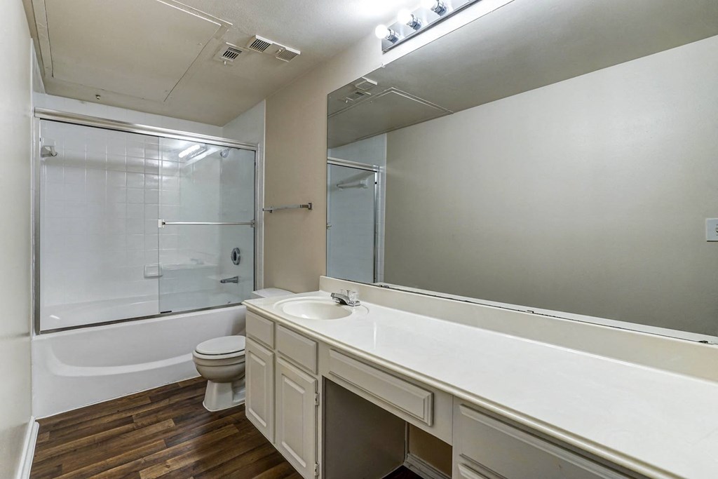 Large bathroom with ample countertop space at Turnberry Isle Apartment Homes, Texas, 75248